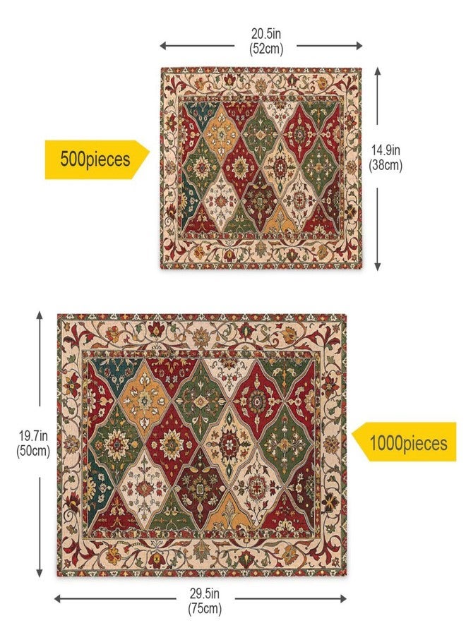 Kigai Persian Texture Puzzles for Adults and Kids 1000 Pieces, Wooden Jigsaw Puzzles, Happy Family Games Ideal - Image 5
