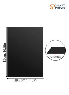 SMARTPOINTS Pack of 4 Acrylic Sheets Acrylic Glass Black Plate A3 1 mm Thick Acrylic Panels Crystal Clear Plastic Plate Shatter proof Plastic Panels for Crafts, Painting, Home Decoration 42 x 29.7 cm  - Image 2