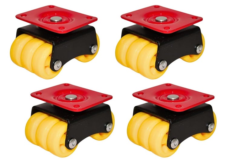 Halsey caster wheels for furniture 360 Degrees Moving Caster Wheel with Bearingwheels for furniture moving Heavy Duty Weight Capacity upto 500600 Kg PACK OF 4 PIECES - Image 1