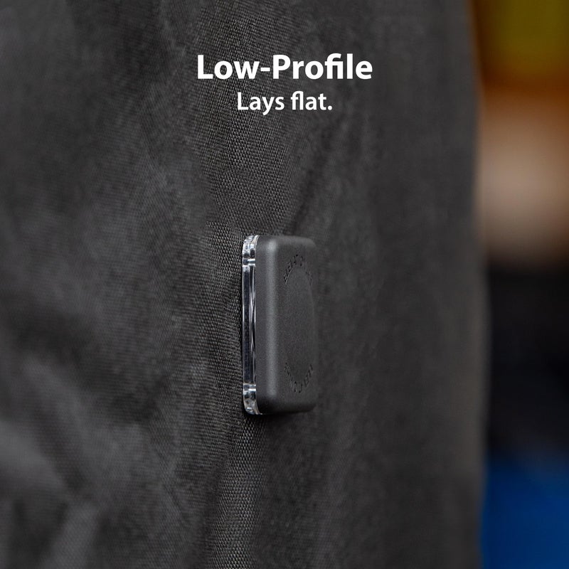 Elevation Lab TagVaultâ„¢ AirTag Dual Pin Discreet (4 Pack) - The Secure AirTag Pin Mount | Low-Profile, Dual Safety Pins | for Luggage, Bags or Jackets, Black - Image 5