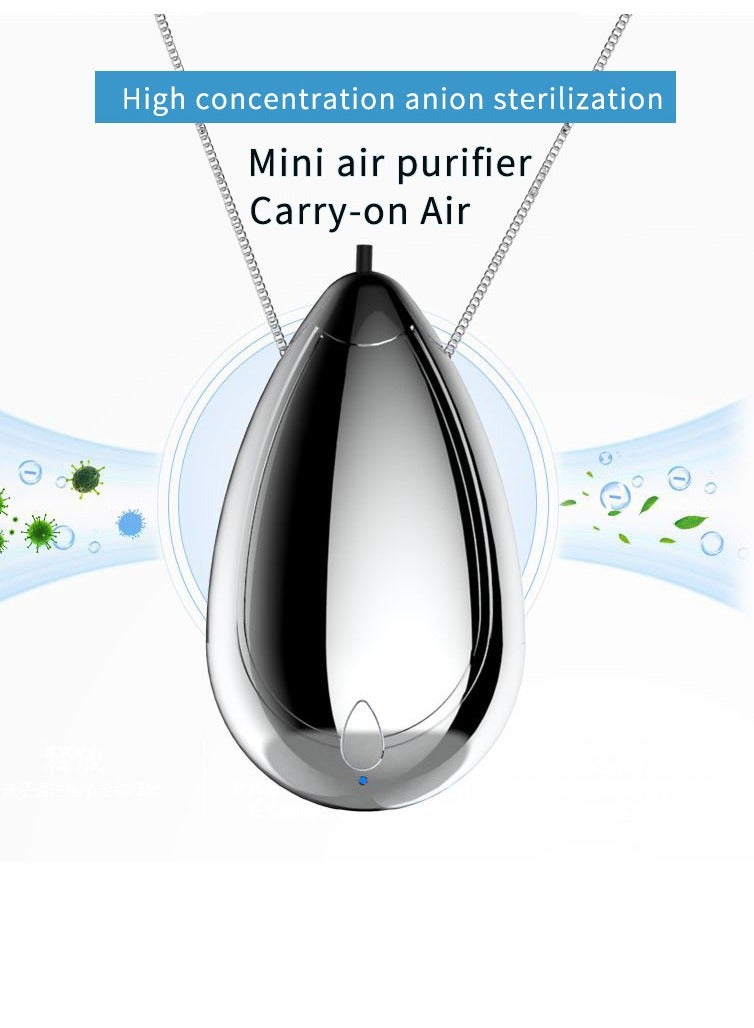 Wearable Air Purifier Necklace,Small Portable Air Purifier,100% No Static Electricity,for Car,Airplane,Office,Bedroom and Travel,Air Ionizer  - Image 2