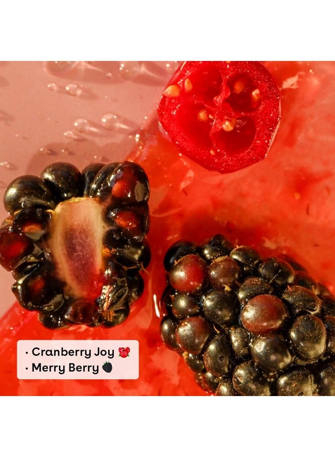 إي أو اس مرطب شفاه eos للعطلات - هدية بنكهة التوت البري والتوت المبهج، حشوات جوارب، عناية بالشفاه تدوم طوال اليوم، 0.14 أونصة، عبوة من قطعتين - Image 2