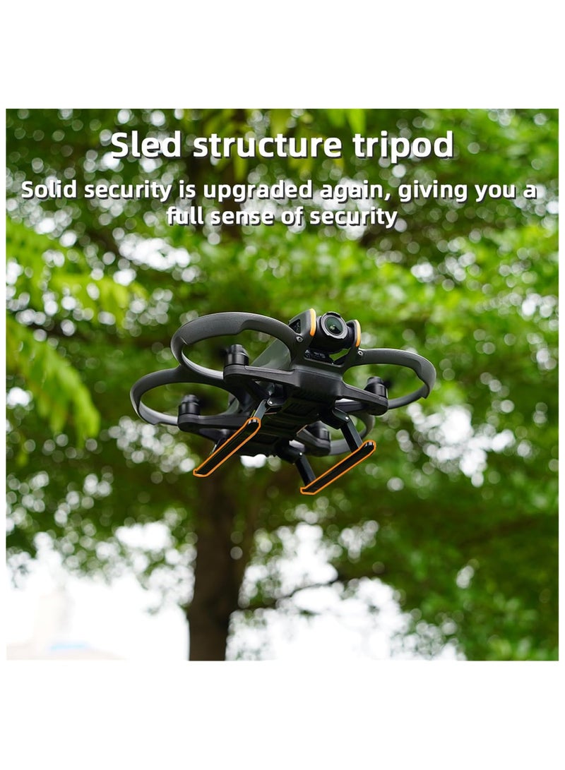 سيوسي ملحقات واقيات معدات الهبوط لطائرة DJI Avata 2 بدون طيار، أرجل تمديد سريعة الفك قابلة للطي، مجموعة أرجل الهبوط لواقيات طائرات DJI Avata 2 بدون طيار  - Image 3