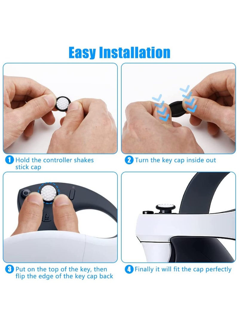 VR Silicone Face Cover and VR Shell Protective Cover Compatible with Playstation VR2 / PSVR2 Accessories, VR Facial Interface Bracket VR Headset Shell Cover for PSVR2 - Image 5