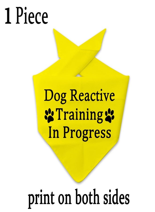 JXGZSO 1 Piece Dog Reactive Training in Progress/Dog Reactive Puppy Bandana (Train in Progress D) - Image 2