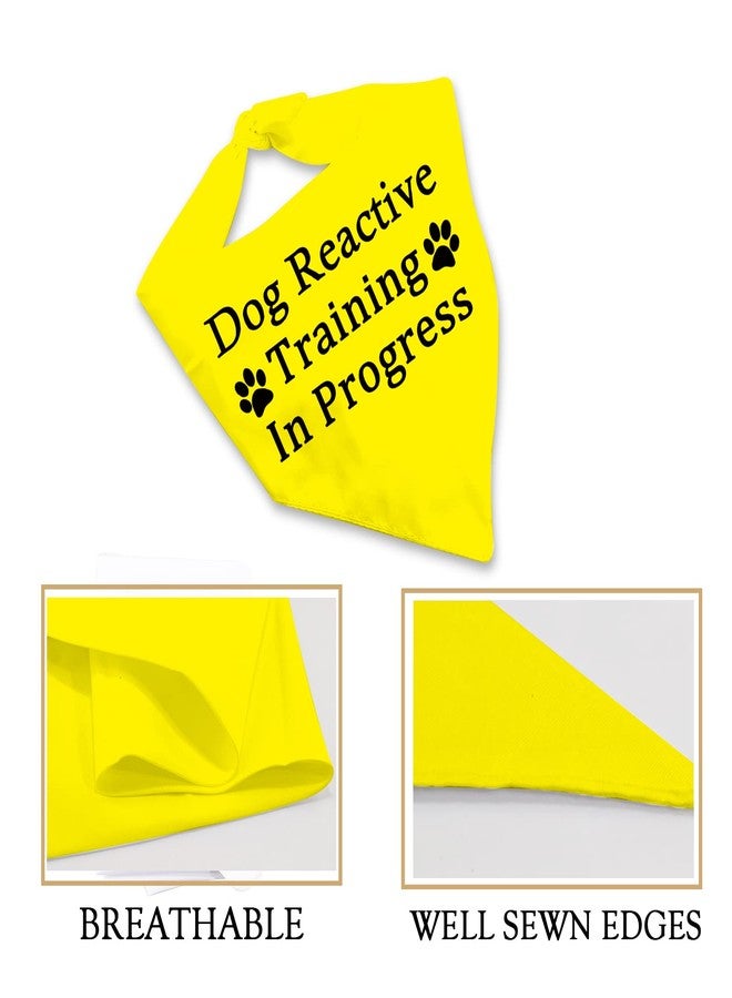 JXGZSO 1 Piece Dog Reactive Training in Progress/Dog Reactive Puppy Bandana (Train in Progress D) - Image 4