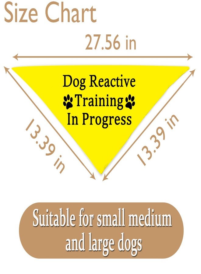 JXGZSO 1 Piece Dog Reactive Training in Progress/Dog Reactive Puppy Bandana (Train in Progress D) - Image 3