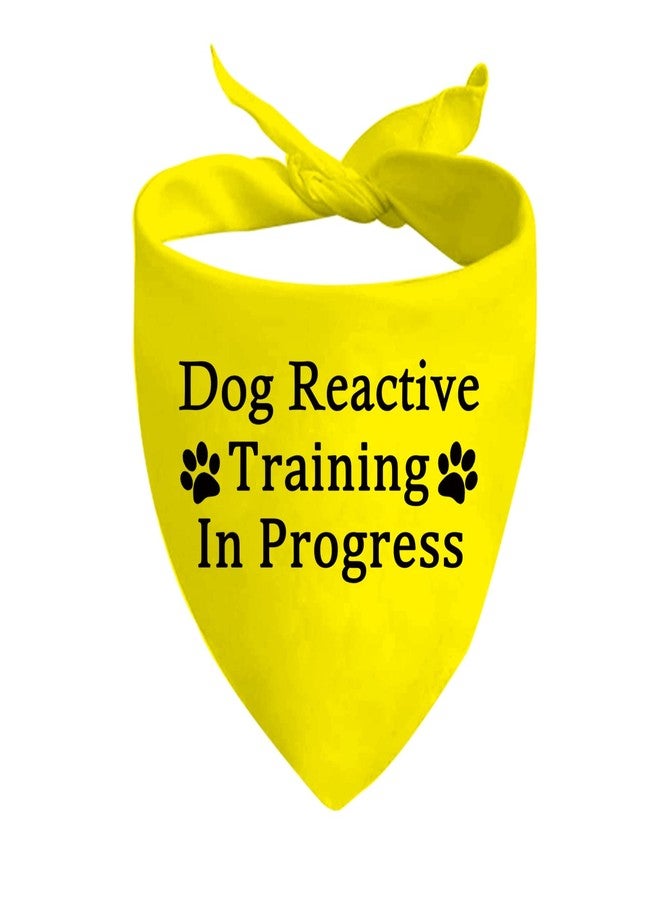 JXGZSO 1 Piece Dog Reactive Training in Progress/Dog Reactive Puppy Bandana (Train in Progress D) - Image 1