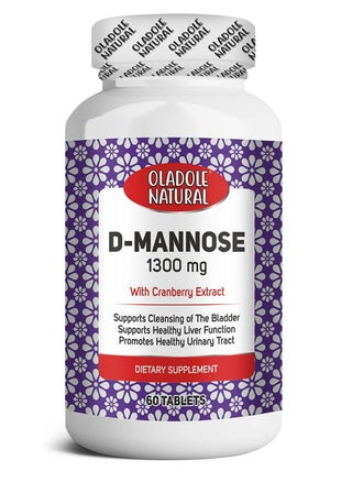 Oladole Natural D-Mannose 1300Mg 60 Tablets with Cranberry Extract to Support For Cleansing The Bladder Healthy Liver Function & Promotes Healthy Urinary Tract - pzsku/ZA9984A9B0DF60F9226B8Z/45/_/1682680101/90338864-b5ea-4a8f-aeaf-d9014d1d036a