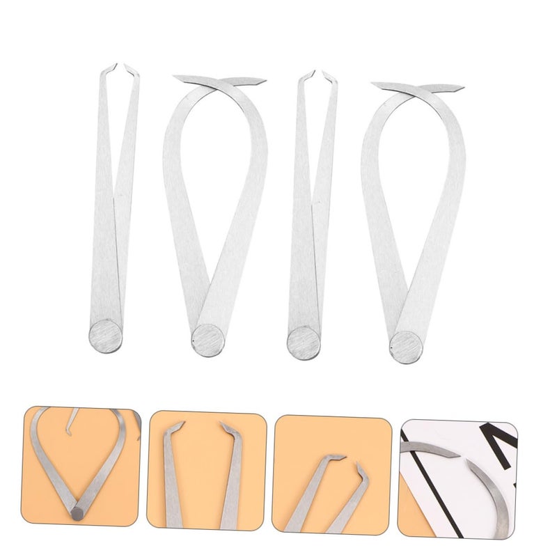 4Pcs Stainless Steel Measuring Caliper Tool for Pottery Sculpture Carving Shaping Modeling - Image 5