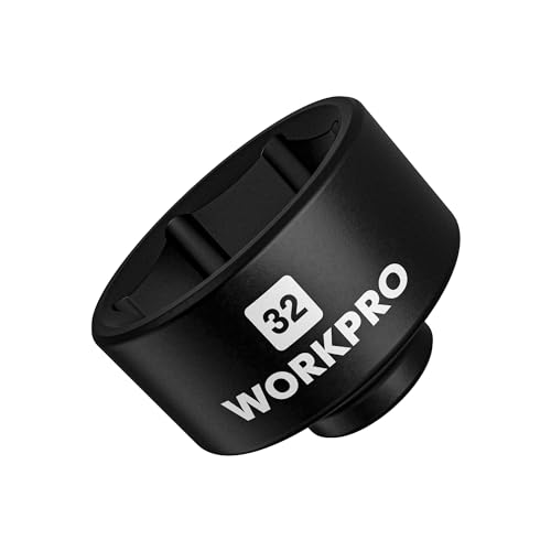 WORKPRO 32mm Oil Filter Socket Wrench, Oil Filter Removal Tool, Oil Filter Change Set, Ideal for Some Ecotec, TDI, VW, Audi, BMW, Polaris, GM, Volkswagen, Pontiac, Chevrolet, Saturn, Pontiac, Saab - Image 1
