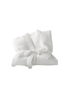 Waffle Pattern Unisex Dressing   Bathrobe Standard Size Hotel And Spa