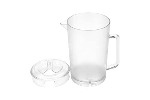 Get G.E.T. P-3064-1-CL-EC Heavy-Duty Shatterproof Plastic 2 Quart Pitcher with Lid, BPA Free (64 Ounce), Clear - Image 3