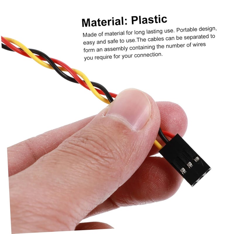 Generic 10pcs Pin Female to Female Jumper Wire Rainbow Cable for PCB Connections Reliable Electrical Wiring for Projects and Repairs - Image 5