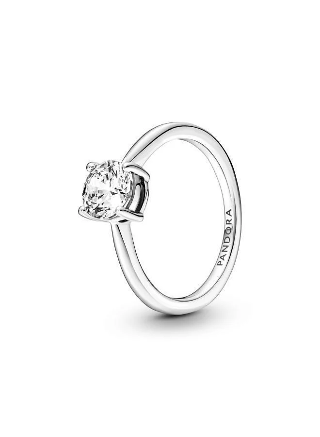 Sparkling Solitaire Ring