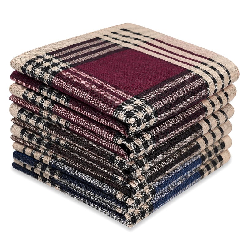 Selected Hanky 100 Cotton Mens Handkerchiefs 6 Piece Gift Set5
