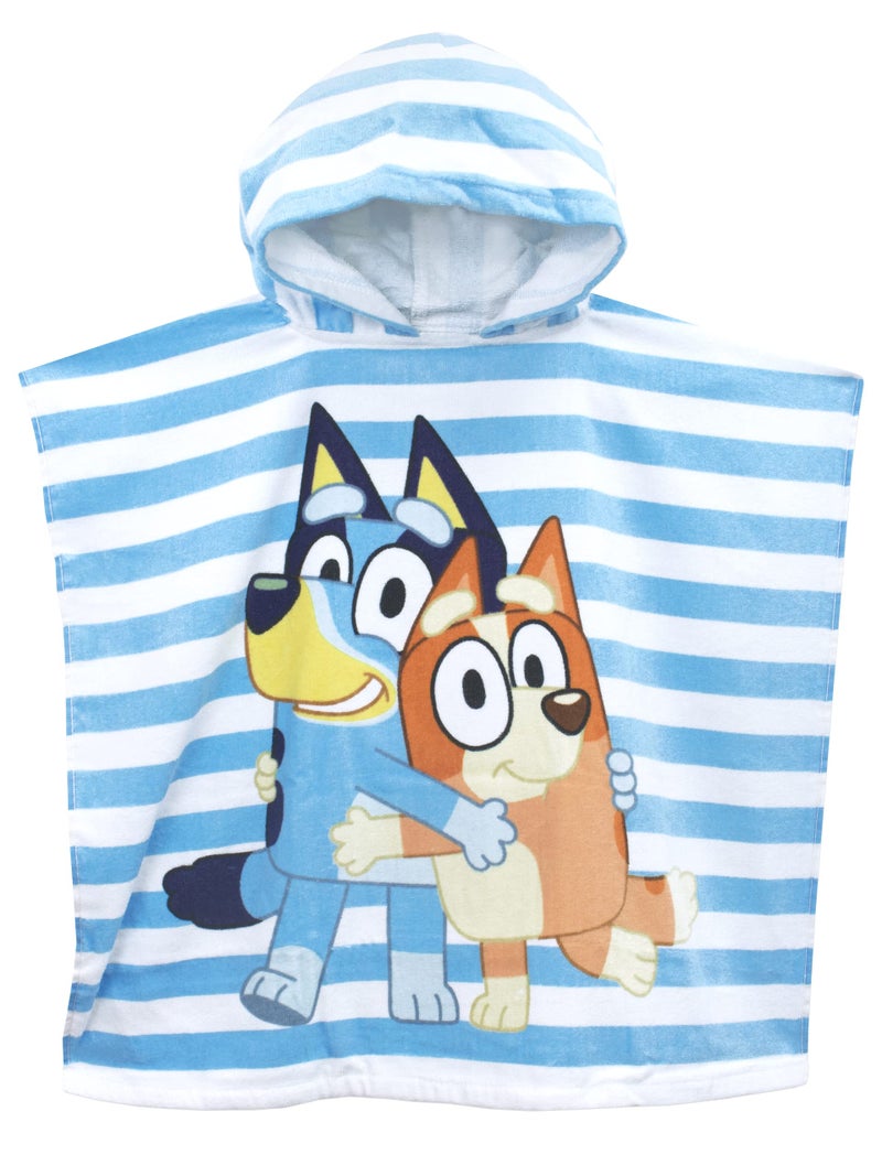 Bluey Towel for Boys or Girls | Hooded Towel Poncho for Kids | Swim Pool and Beach Towels - Image 1