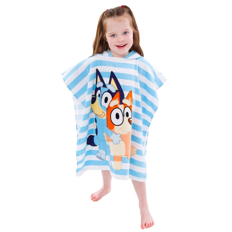 Bluey Towel for Boys or Girls | Hooded Towel Poncho for Kids | Swim Pool and Beach Towels - Image 2