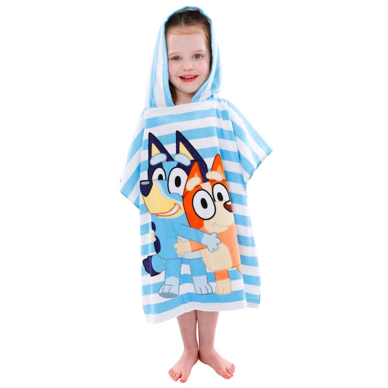 Bluey Towel for Boys or Girls | Hooded Towel Poncho for Kids | Swim Pool and Beach Towels - Image 3