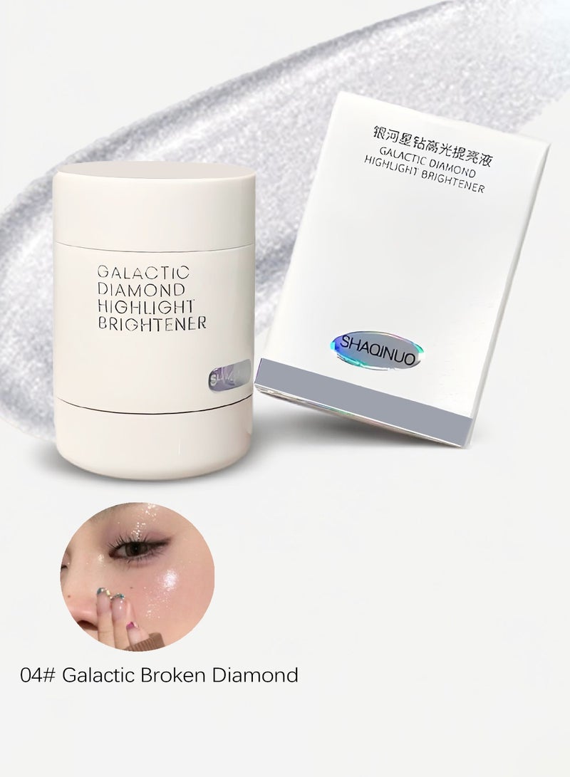 SHAQINUO Galactic Diamond Highlighter - Liquid Highlighter Stick Luminizer for a Starlit Glow-15g  - Image 1