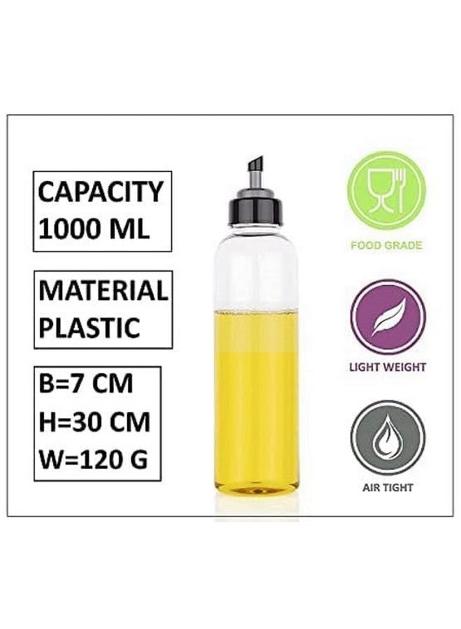 Stewit زجاجة توزيع زيت ستيويت 1 لتر زجاجة زيت للطهي حاوية زيت أدوات المطبخ (عبوة من 2-1000 مل) - Image 2