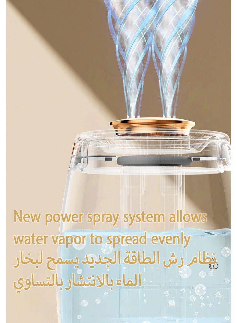 Jourvent 2.2L air humidifier electronic display double nozzle cold mist air humidification, living room, bedroom - Image 2