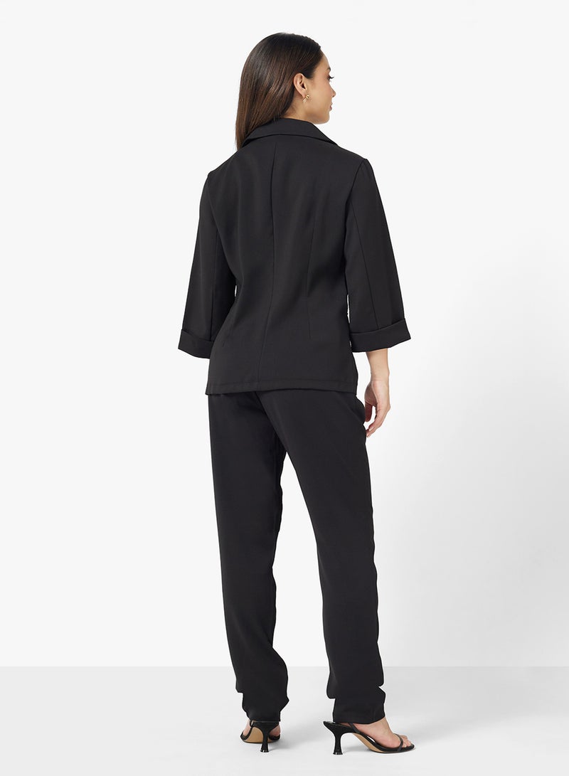 Ginger Tailored Relax Fit Blazer & Pant Suit Set - Image 2