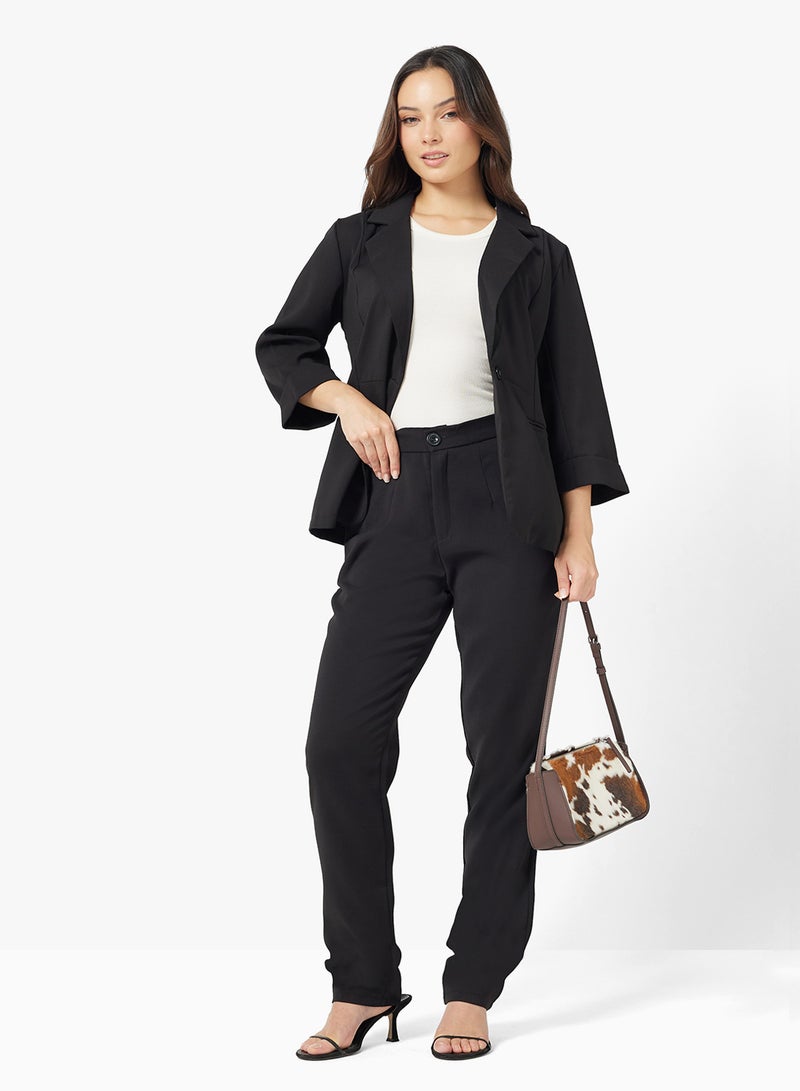Ginger Tailored Relax Fit Blazer & Pant Suit Set - Image 5