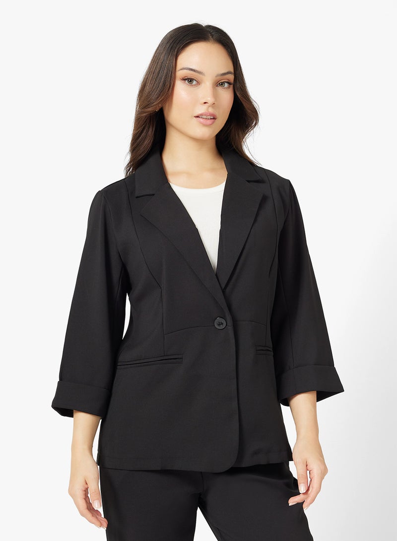 Ginger Tailored Relax Fit Blazer & Pant Suit Set - Image 3