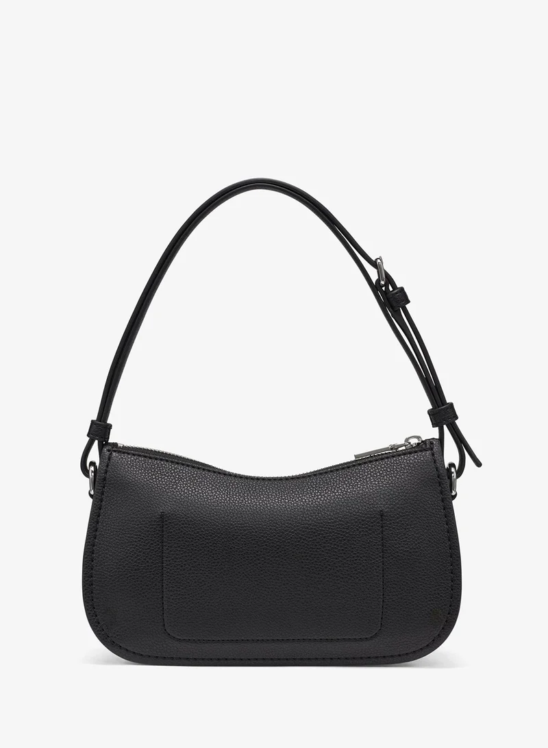 DKNY BLACK/SILVER Nessa Shoulder Bag for Women | Best Price UAE