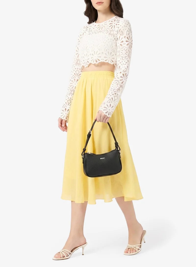 DKNY BLACK/SILVER Nessa Shoulder Bag for Women | Best Price UAE