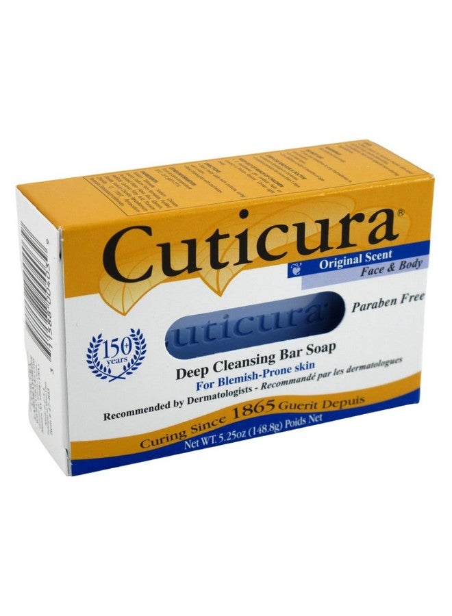 Cuticura Deep Cleansing Face and Body Soap ORIGINAL scent- Deep Cleansing Bar Soap for Blemish-Prone Skin 5.25 oz (Pack of 6) - Image 3