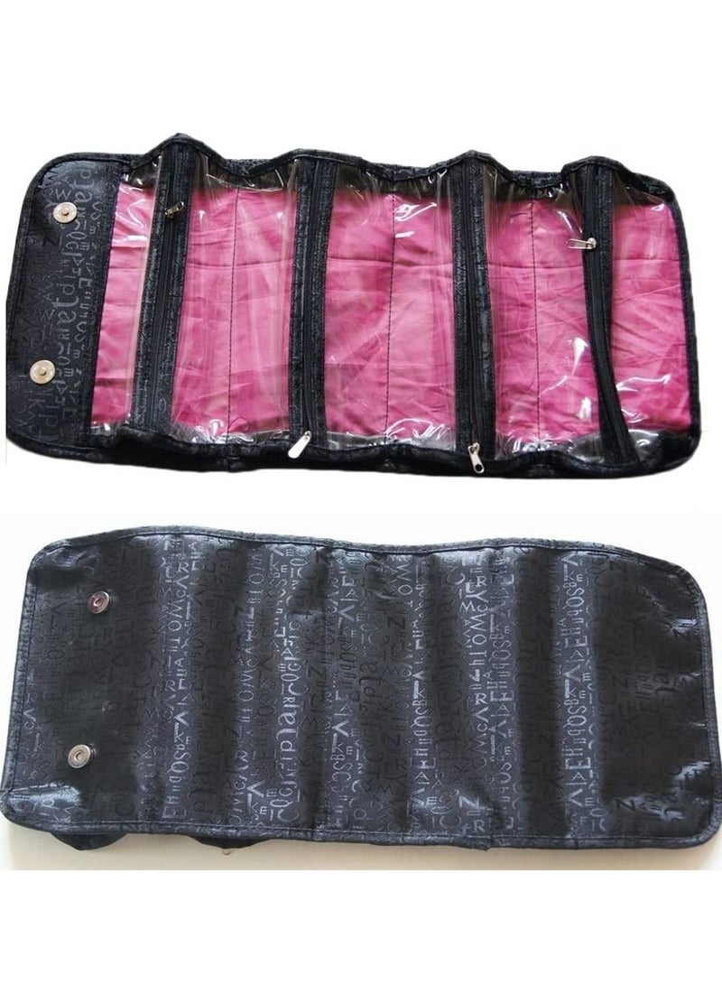 Roll Up Travel Cosmetic Makeup Jewelry Toiletry Bag Organizer Camping Accessories Holder - Image 5