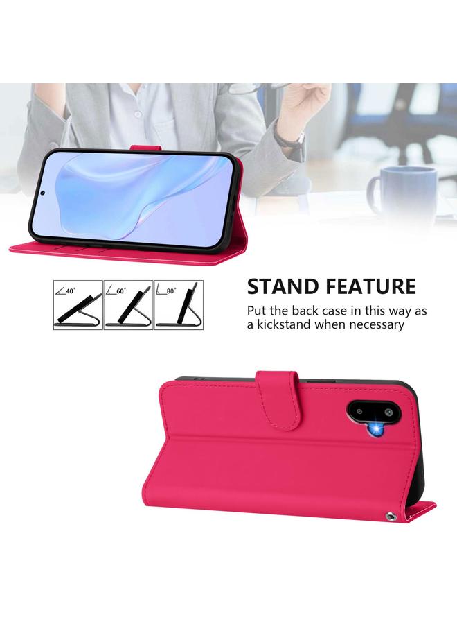 S-TOP Case For Samsung Galaxy F06 5G / M06 5G Skin Feel Solid Color Leather Phone Case with Lanyard - Image 3