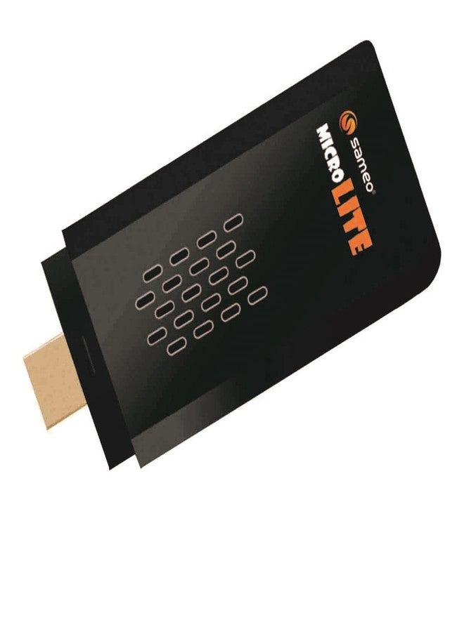 جهاز ألعاب Sameo Micro Lite HDMI، عصا ألعاب، ألعاب فيديو، وحدة تحكم مدمجة - 10000 لعبة كلاسيكية، لاعبان - دقة 4K فائقة الوضوح، عصا ألعاب لاسلكية للتلفزيون، ألعاب فيديو للأطفال (أسود) - Image 3
