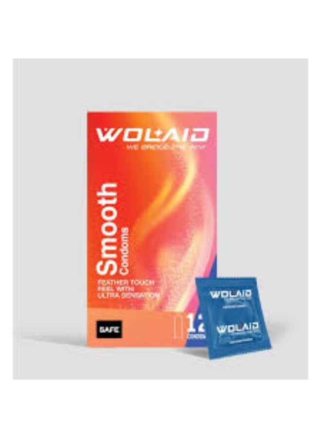 WOLAID SMOOTH CONDOM 12S