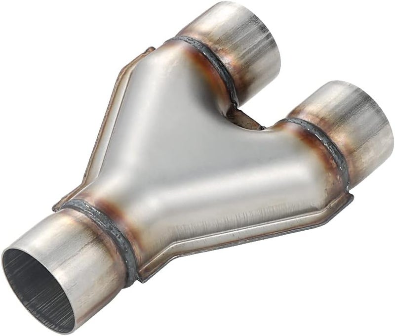 LCGP Stainless Steel 2.5 Inch Y-Pipe, Universal Stainless Steel Diesel Y-Pipe, Inlet 2.5" Outlet 2.5" Length 12" - Image 3