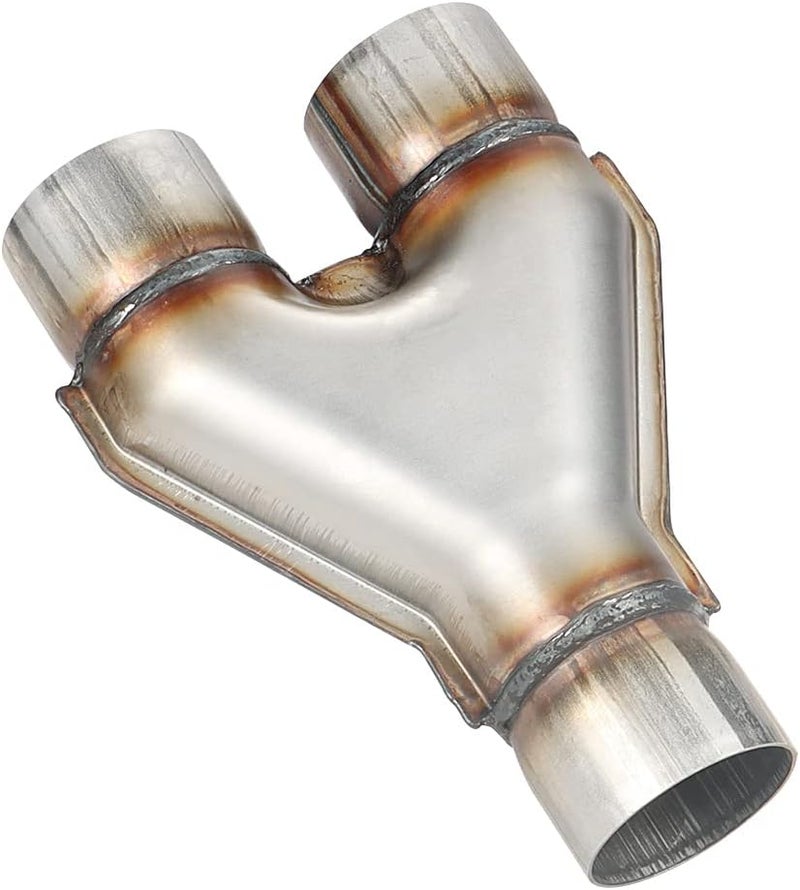 LCGP Stainless Steel 2.5 Inch Y-Pipe, Universal Stainless Steel Diesel Y-Pipe, Inlet 2.5" Outlet 2.5" Length 12" - Image 4
