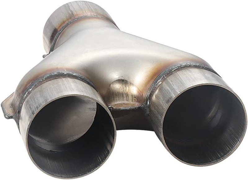 LCGP Stainless Steel 2.5 Inch Y-Pipe, Universal Stainless Steel Diesel Y-Pipe, Inlet 2.5" Outlet 2.5" Length 12" - Image 5