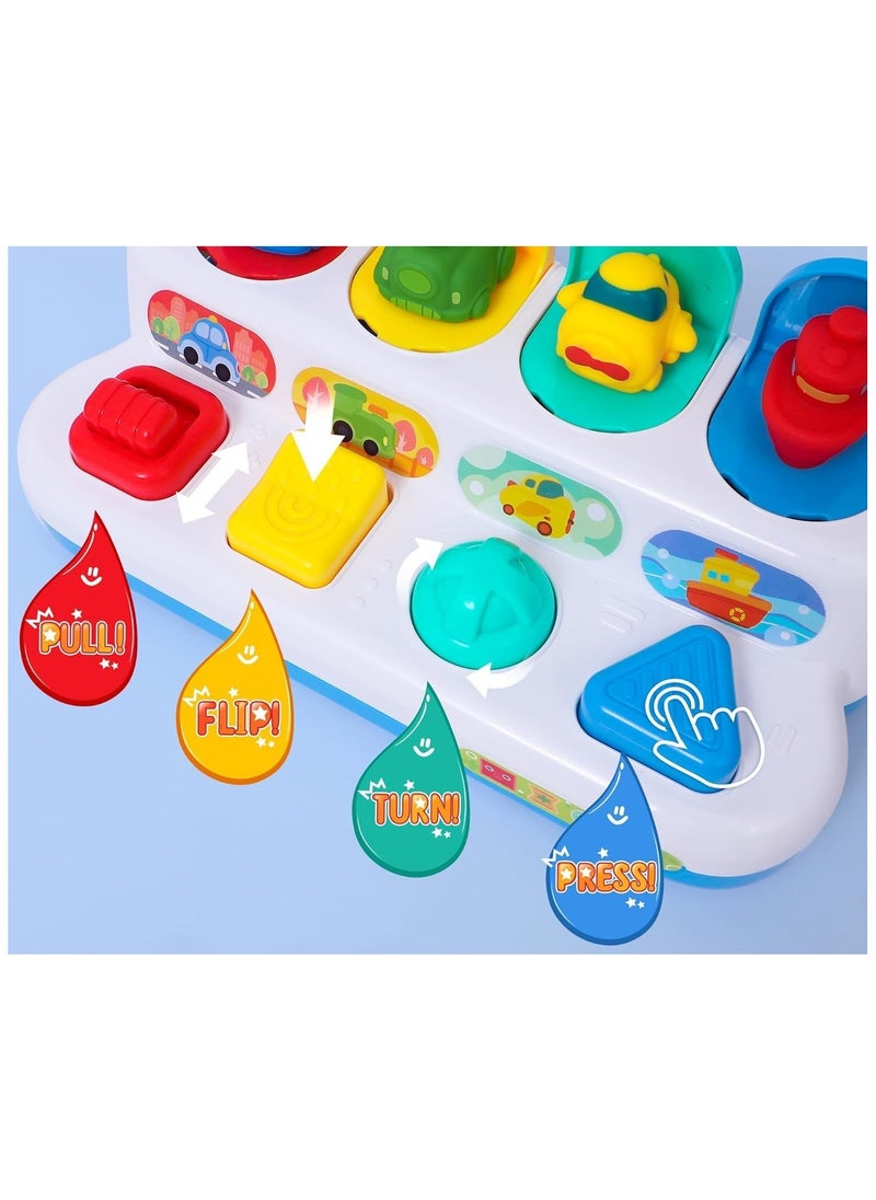 HUANGER Pop Up Baby Toy 6 7 8 9 10 11 12 Months Montessori Toy Baby 1 Year Toy Early Development Cause and Effect Learning Toy Motor Skills Toy Interactive Toy Baby Gift  - Image 2