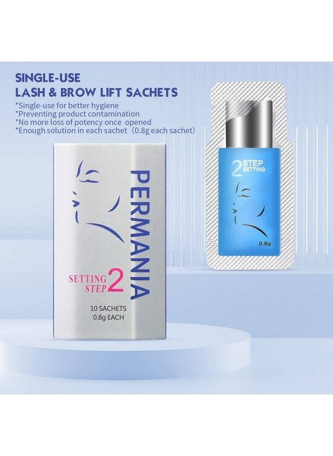 PERMANIA - Lash Lift Kitseparate Steps Products For Salon Or At Home Steps 10 Sachets Of 0.8G/0.03Oz Each Prep (Step#2) - Image 1