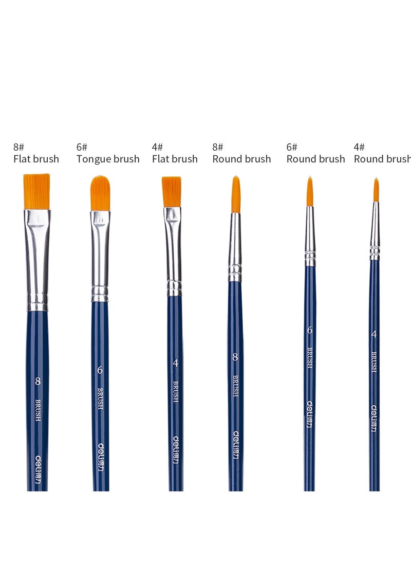 Deli 73885 Nylon Wool Brush Set - 6 Sets - Blue - Image 2