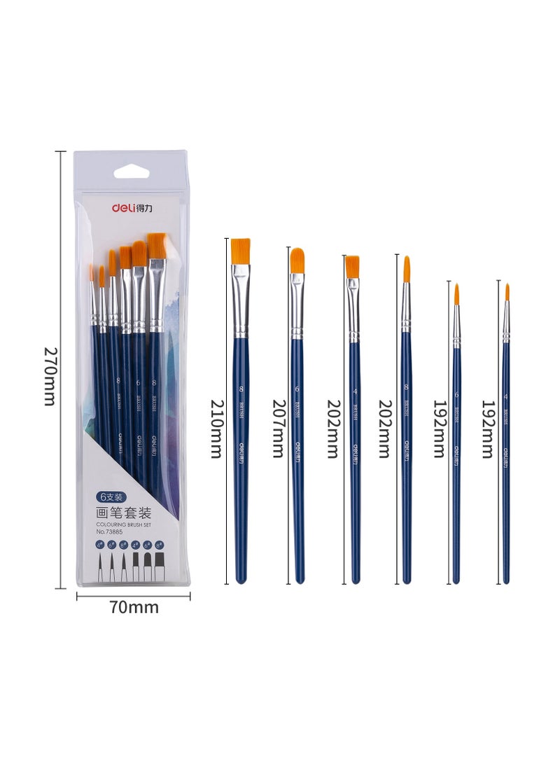 Deli 73885 Nylon Wool Brush Set - 6 Sets - Blue - Image 5