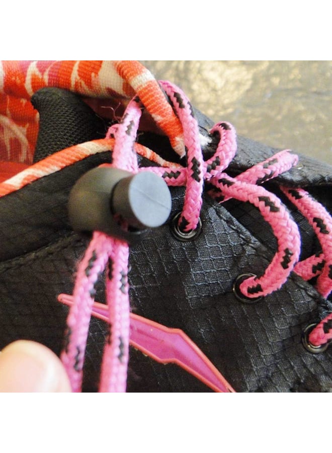 ttsam 25 جهاز كمبيوتر شخصى قابل للتعديل الكرة الحبل قفل جولة تبديل سدادة الحبل وقف تبديل حبل تبديل مقاطع الحبل الربيع، لparacord، الأربطة، والتخييم، والمشي لمسافات طويلة، واستبدال رباط الحذاء، والرياضة، والظهر، أسود