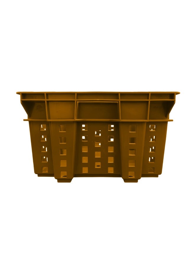 Plastica Industries LLC 2pcs Dates Plastic Crate 580x380x220mm, 48L Nestable & Stackable Ventilated Storage Box for Dates, Fruits, Agriculture & Food Transport - Brown - Image 5