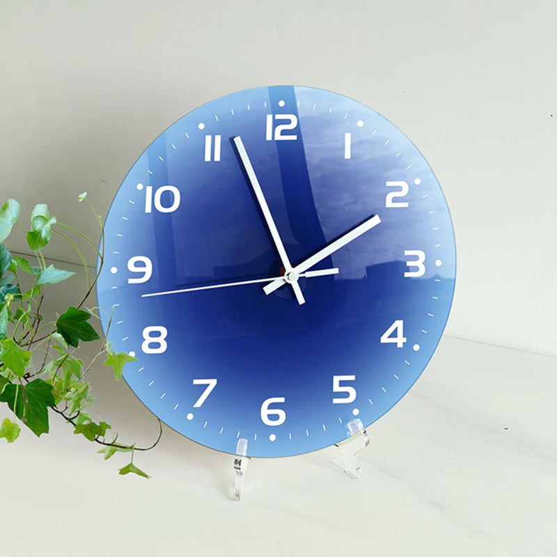 Decorative Wall Clock Round Wall Clock Desktop Clock Ornament Living Room Clock - Image 2