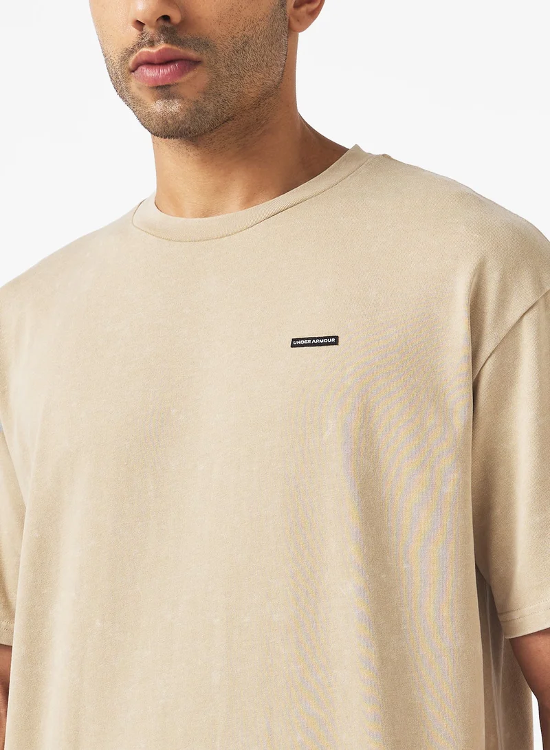 UNDER ARMOUR  Oversized Heavyweight Logo T-Shirt for Men | Best Price UAE