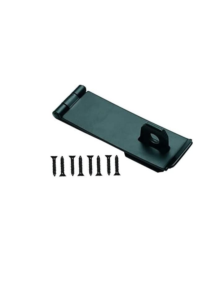 Robustline 3 inch Black Safety Hasp and Staple, Gate hook (6 Pcs) Made in india - Image 2