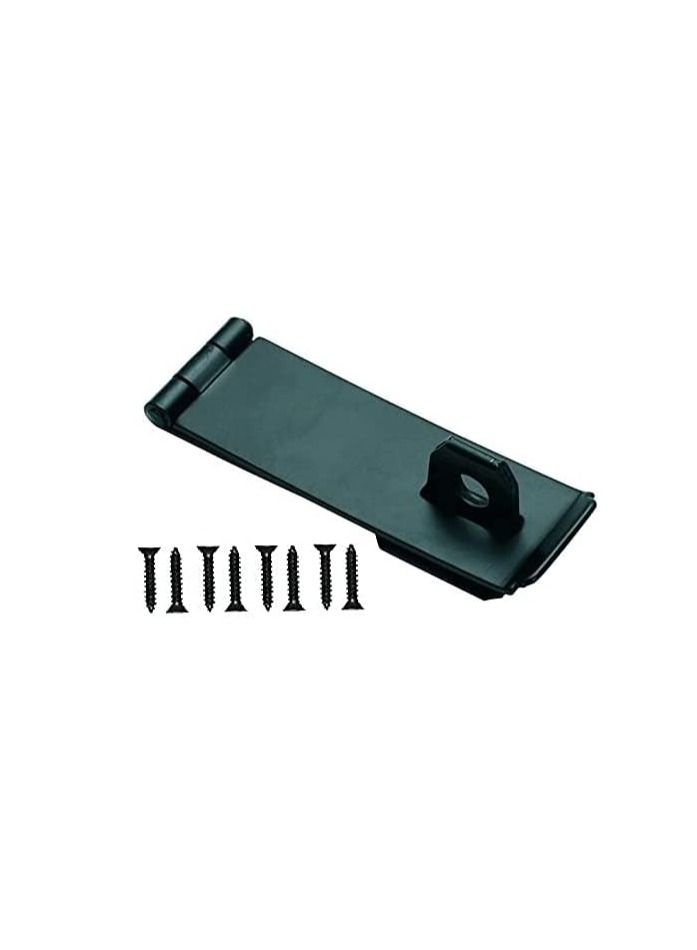 Robustline 3 inch Black Safety Hasp and Staple, Gate hook (6 Pcs) Made in india - Image 3