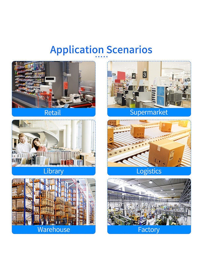 High Speed Barcode Scanner 1D/2D/QR Code Scanner 2.4G Wireless & USB Wired Bar Code Reader with Multi-Functional Base Compatible with Windows Android Linux Mac